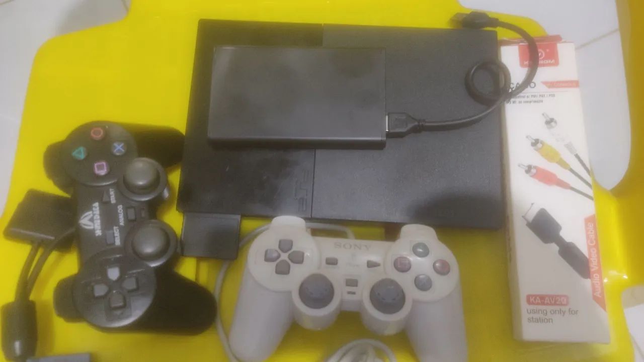 Playstation 2 slim  completo com 50 no HD externo.