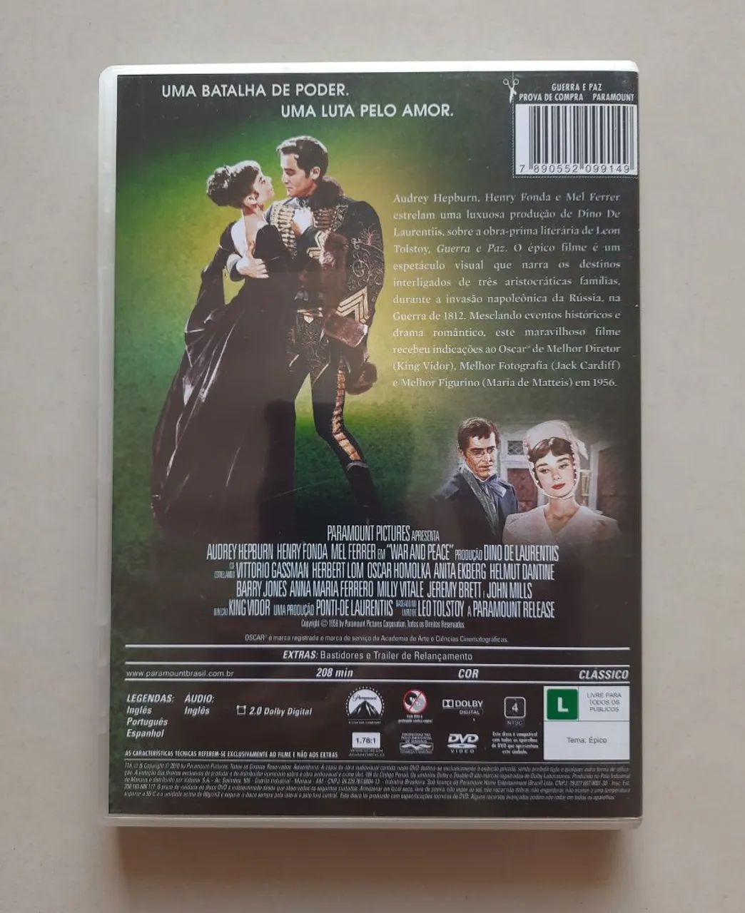 DVD Guerra e Paz (com luva)  - Foto 3