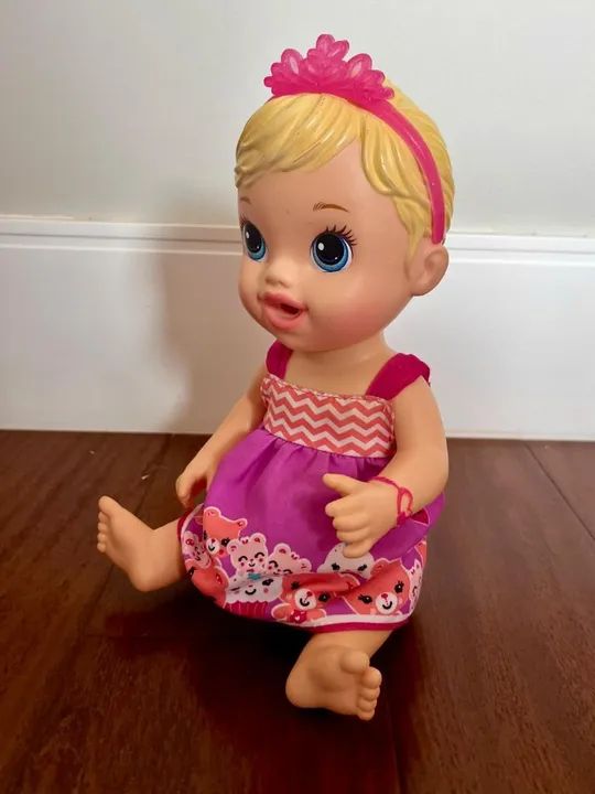 Boneca Baby Alive Hora Do Chá Loira Hasbro - Muito Nova - Foto 3