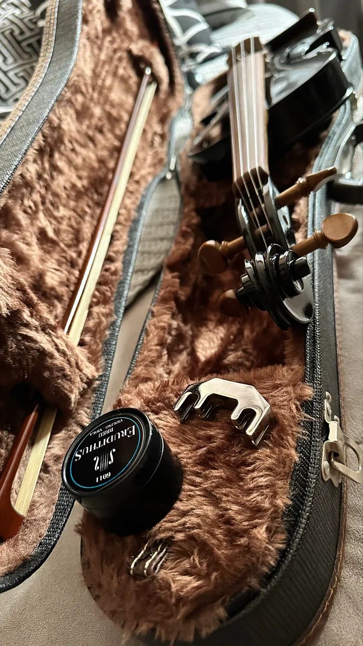 Violino Rolim Especial Preto Fosco 4/4 Preto Acabamento Fosco - Foto 3