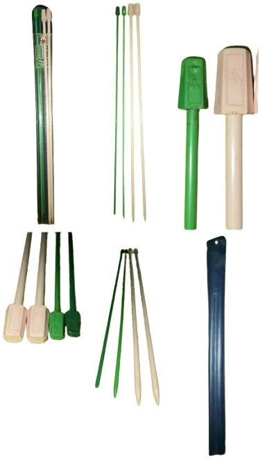 Agulhas Grandes Plásticas para Crochê e Tricô Antigas - Foto 2