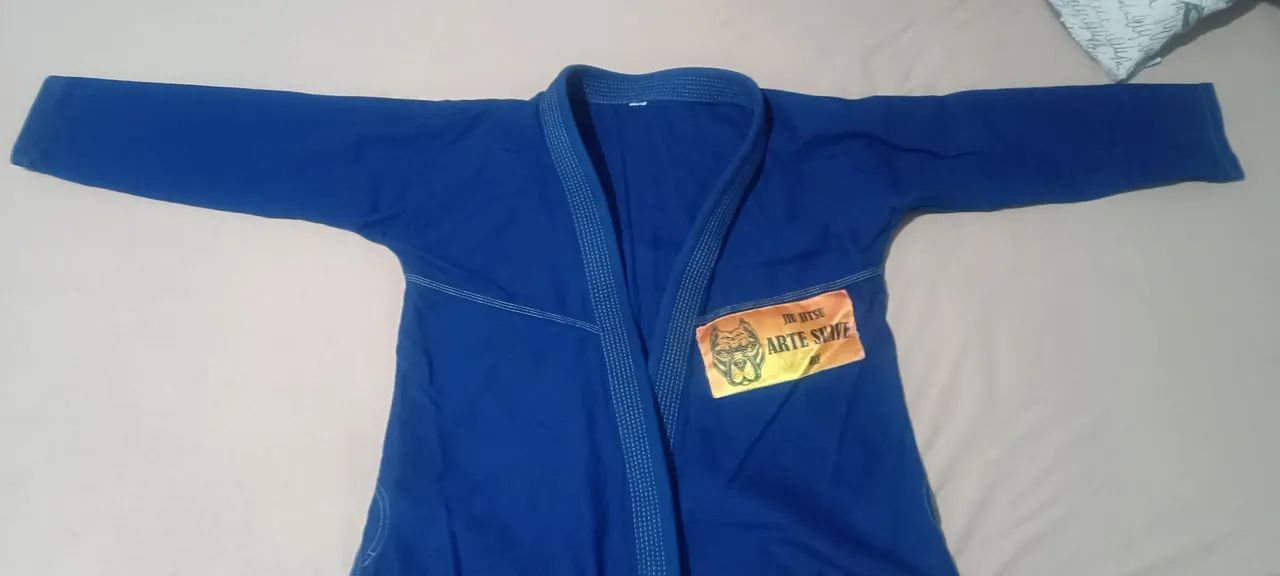 Kimono de Jiu-Jitsu Azul - Arte Suave - Foto 3