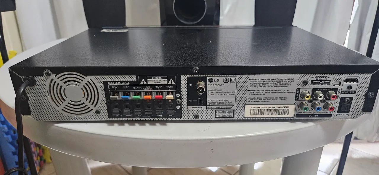 Home Theater LG 5.1, com defeito. - Foto 6
