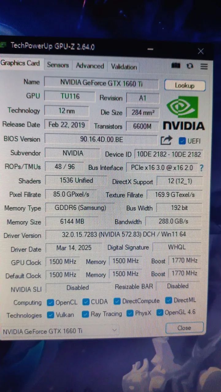 Placa de Vídeo Nvidia GTX 1660 ti - Foto 5
