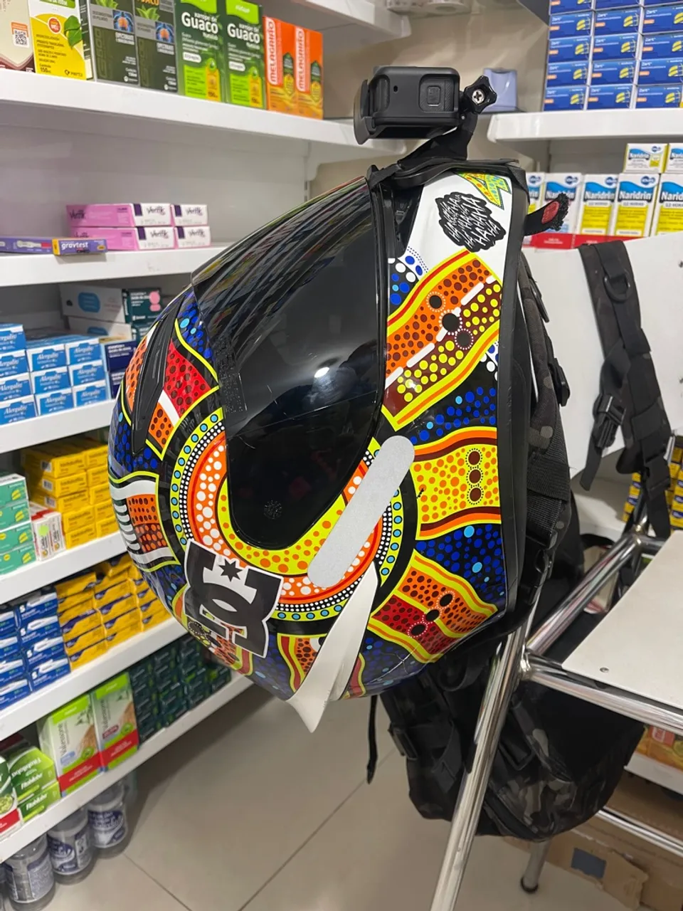 Agv k1 + GoPro 5 com acessórios