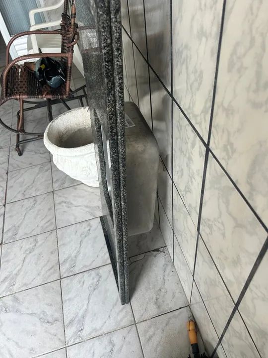 Pia de Granito com Cuba em Aço Inox - Foto 4