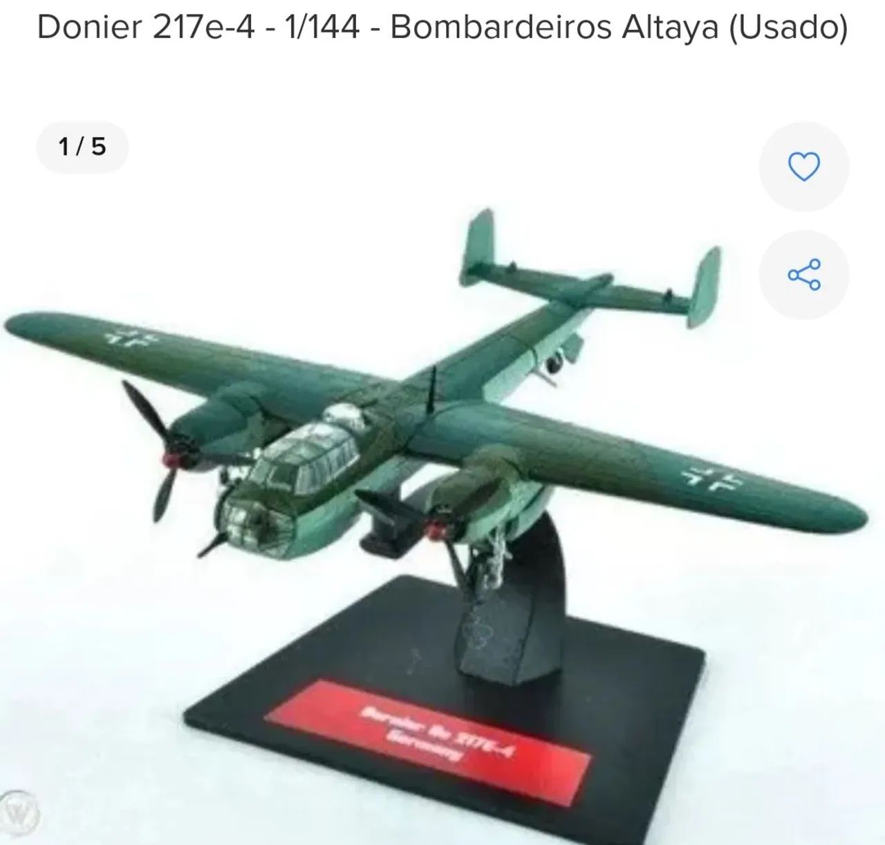 Donier 217e-4 - 1/144 - Modelismo