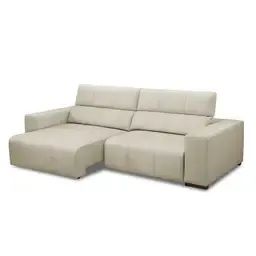 Sofá 3 Lugares Living Base de Madeira Linho Cotton Cru