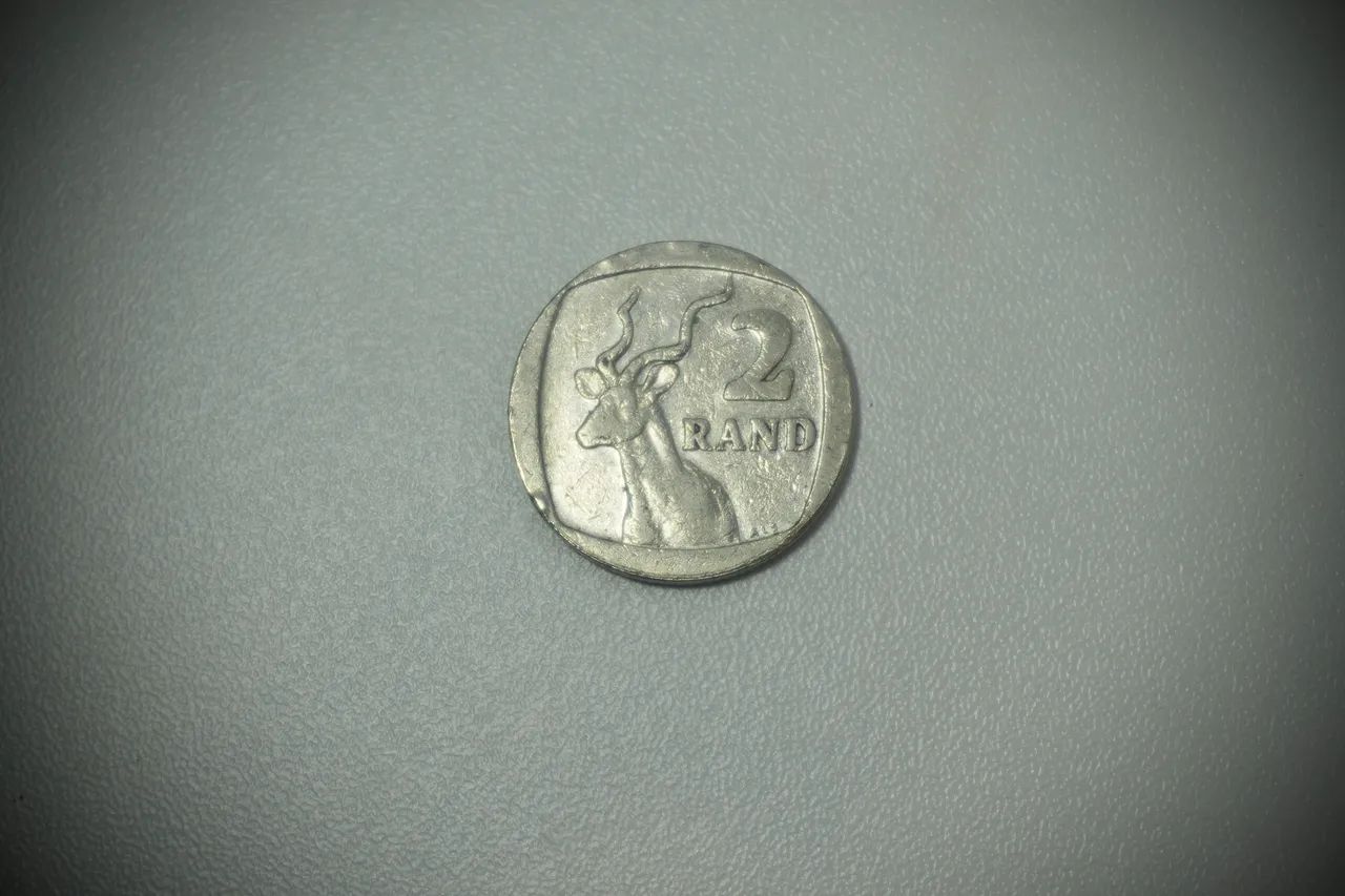 Moedas da África do Sul - 20 Cents + 2 Rand - Foto 2