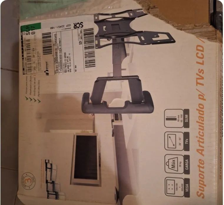 Suporte articulado p/ TVs LCD 26 A 55