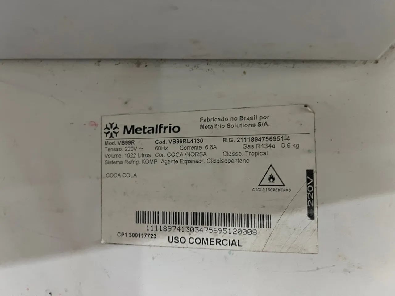 Geladeira coca cola 2 portas  - Foto 5