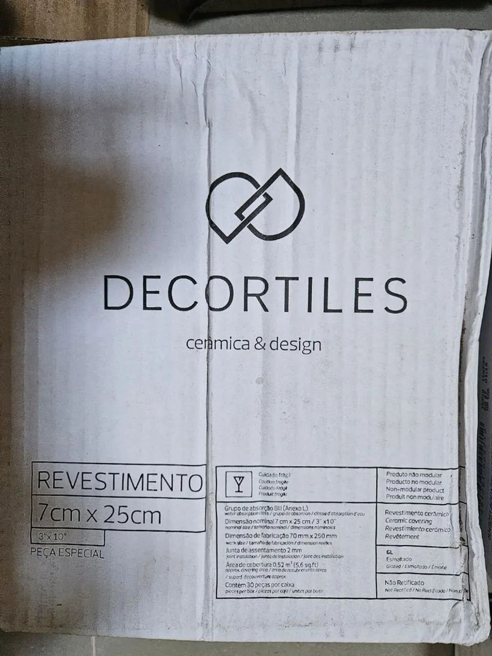 Porcelanato Retangular Decortiles Cinza e Verde64522274802051122