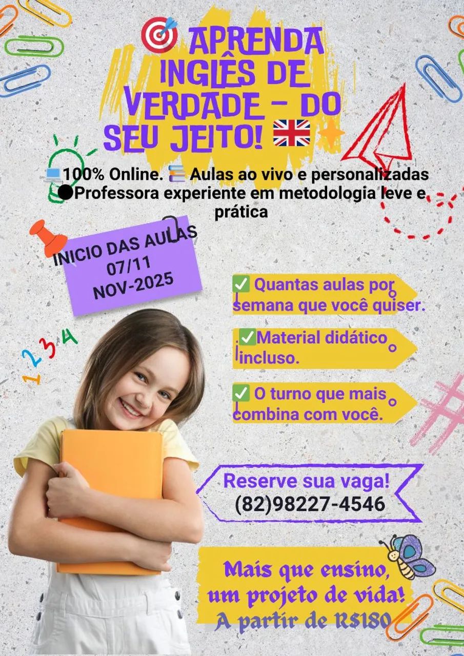 Aprenda inglês do seu jeito. 