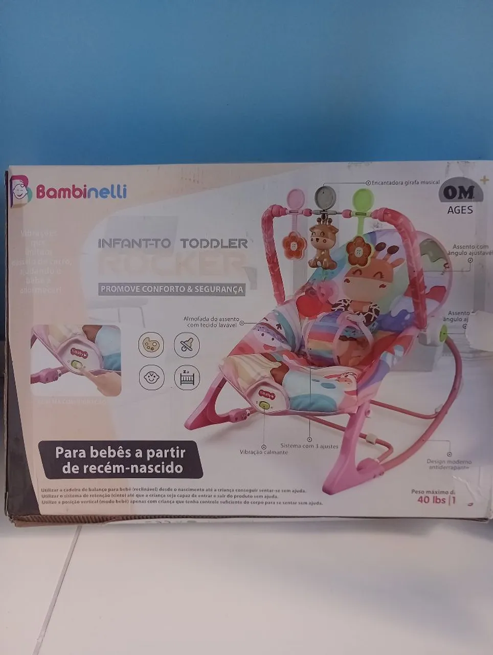 Balanço para Bebê Recém-Nascido Bambinelli - 0 a 18kg