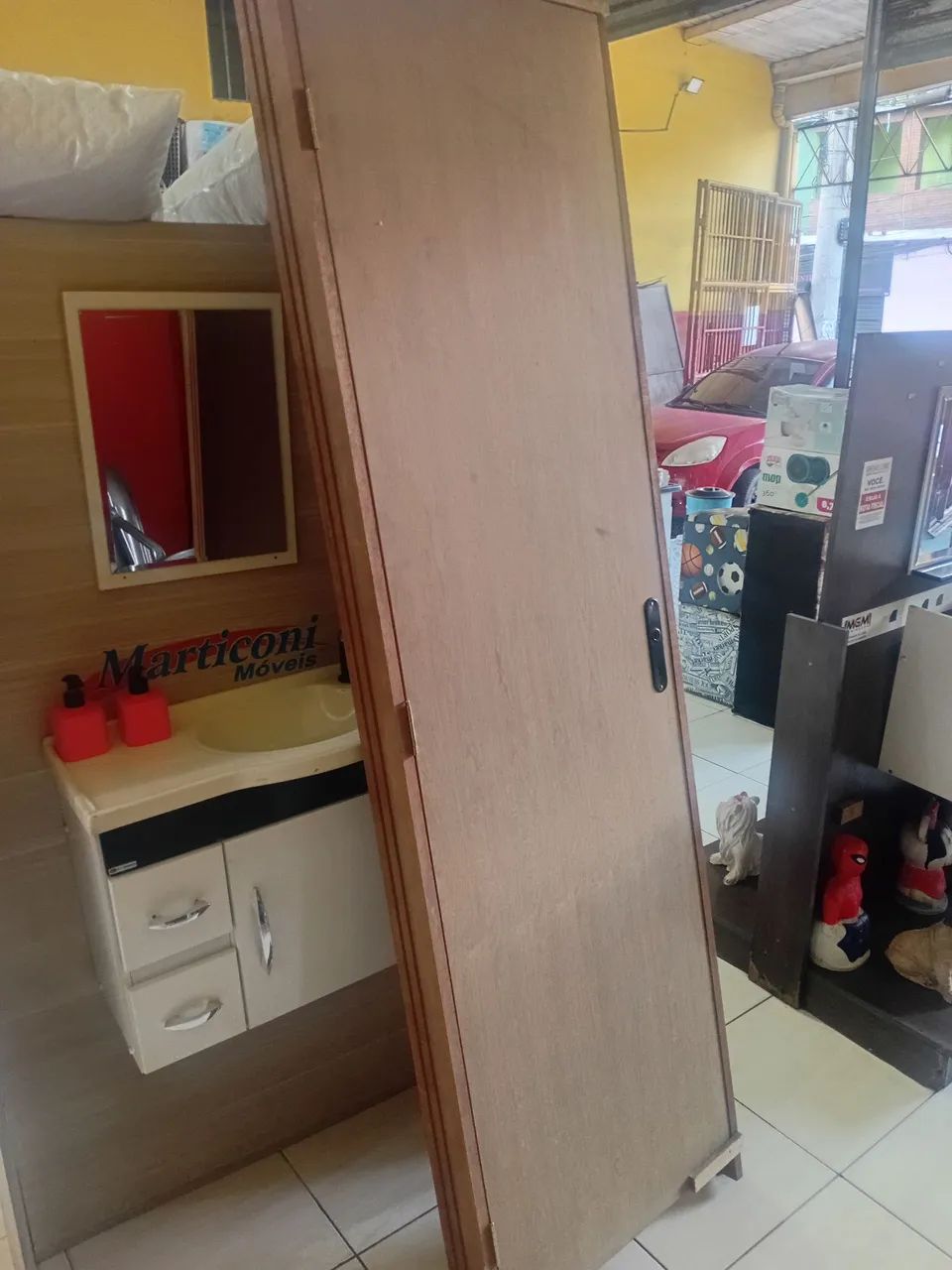 Porta lisa de imbuia 2,10 X 0,60 cm lado direito - Foto 4