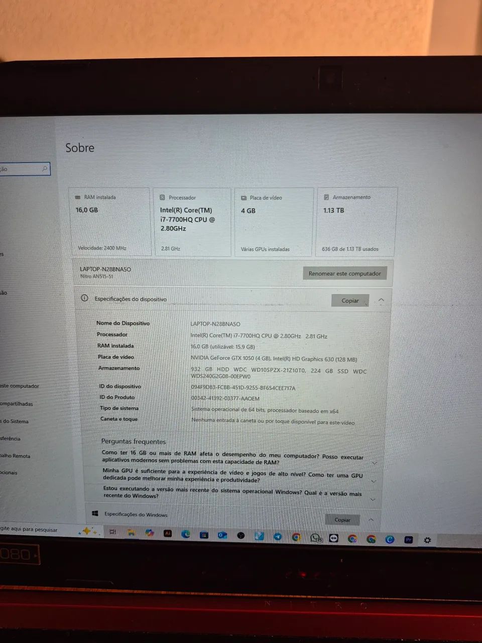 Notebook Gamer Acer Nitro 5 - Foto 3