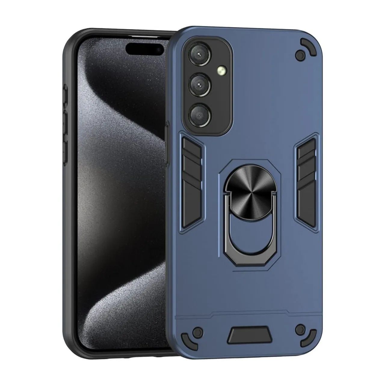 Capa protetora para celular para M14 5G com anel de suporte - Foto 2