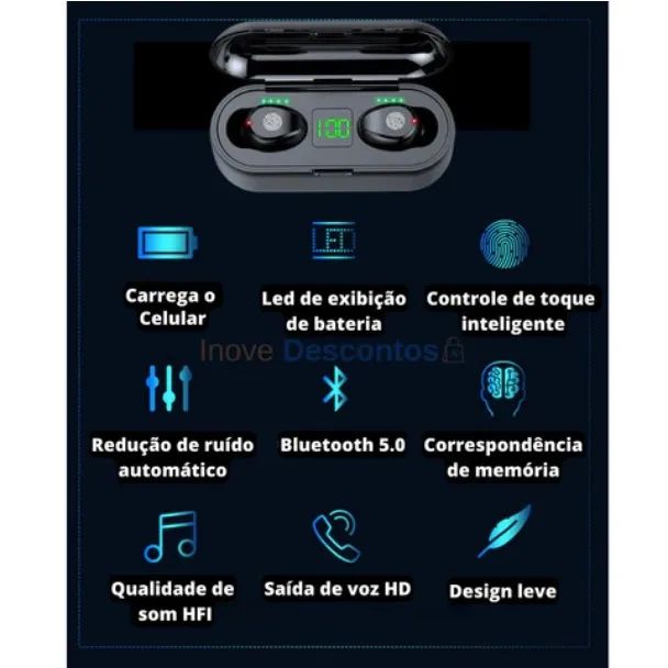 Fone de Ouvido Bluetooth TwS - Foto 5