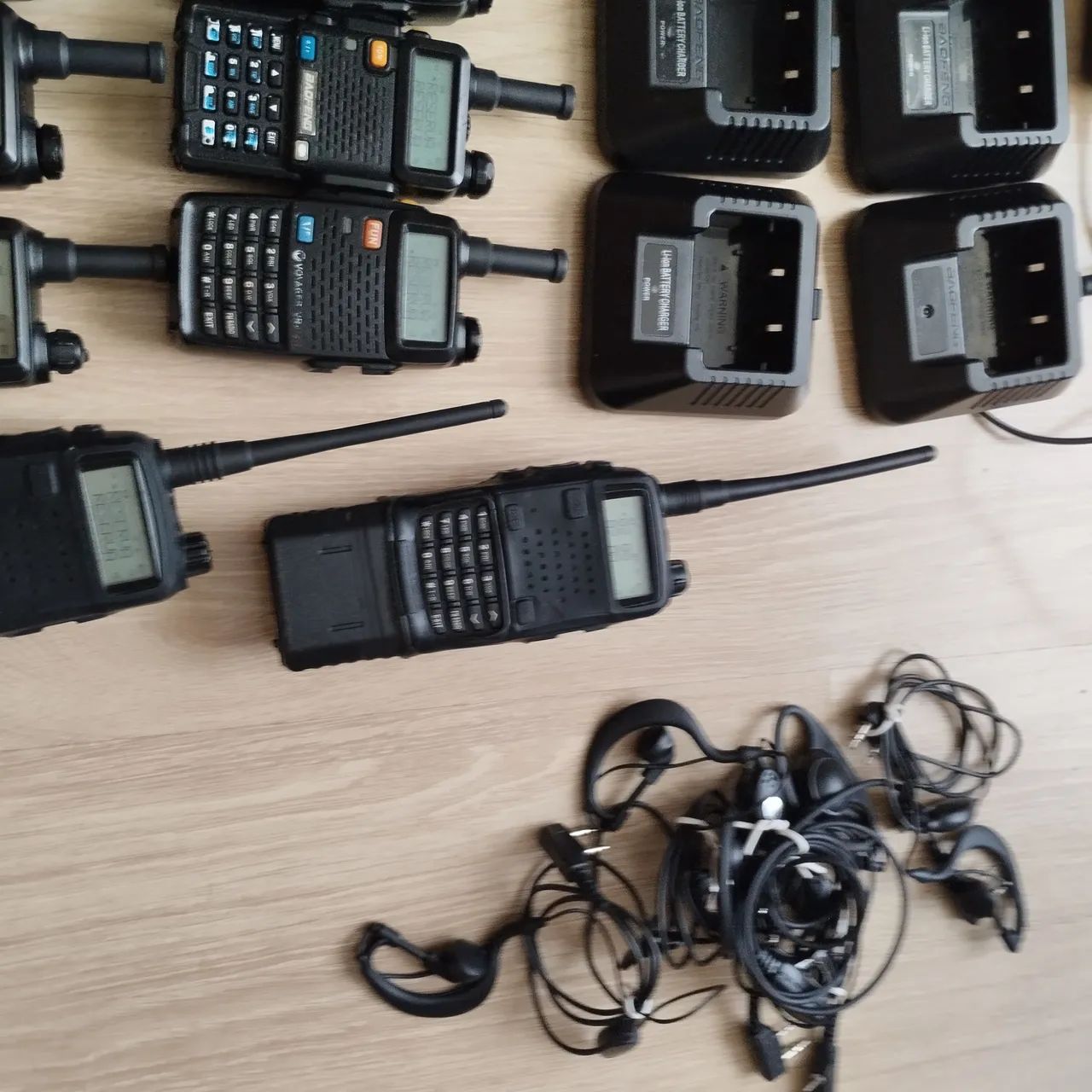 Kit com 10 Rádios Comunicadores HT Voyager VR222 canais fechados criptografado - Foto 5
