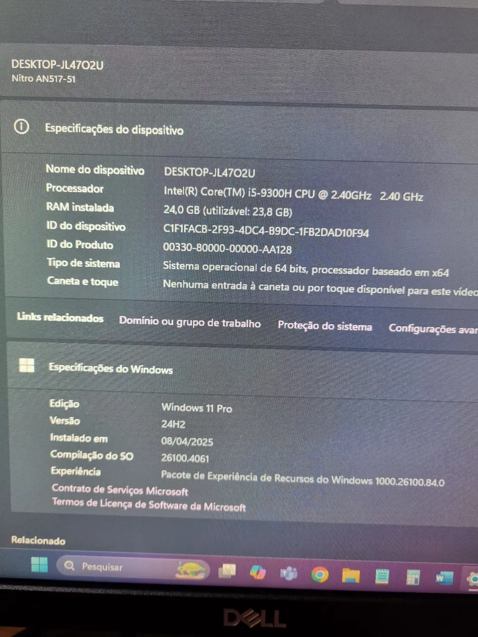 Notebook Gamer Acer Nitro AN517-51