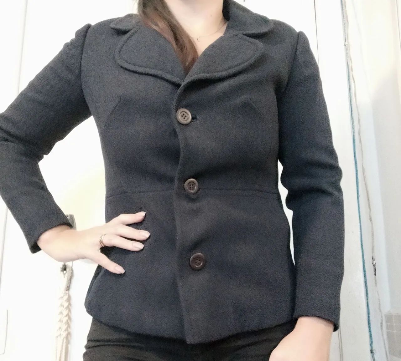 Blazer Feminino Azul 40 - Foto 4