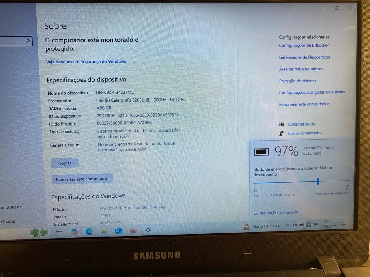 Notebook Samsung 370E / novíssimo e com garantia  - Foto 3