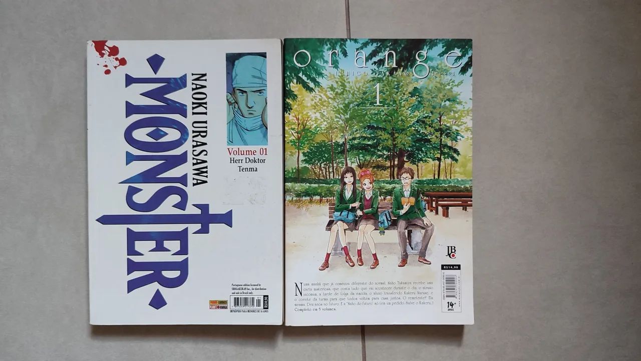 Mangás Monster e Orange - Volume 1