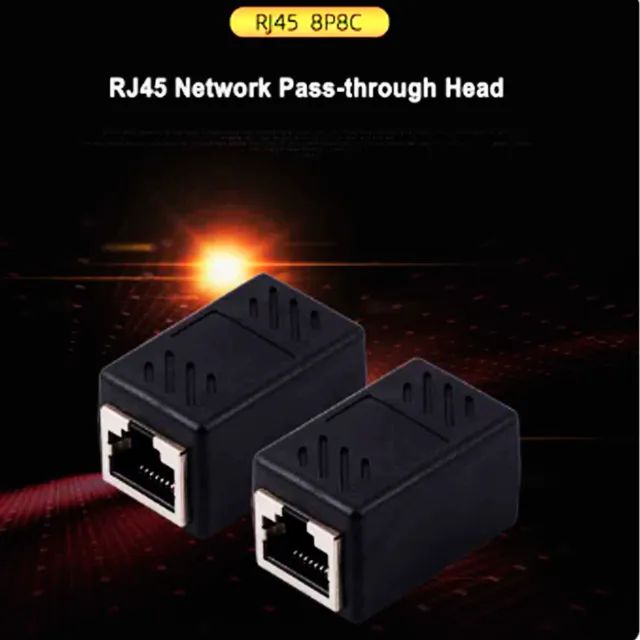 Conector Emenda Rj45 Extensor Cat5 Cat6 Cat7 Rede gigabit - Foto 5