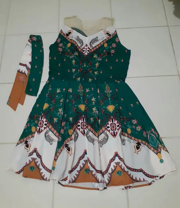 Vestido Floral Verde - Foto 5
