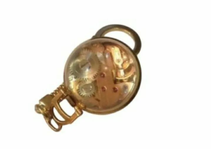 RELÓGIO DE BOLSO SUÍÇO, 17 RUBIS, E PLAQUÉ DE OURO, MARCA TICIN. - Foto 2
