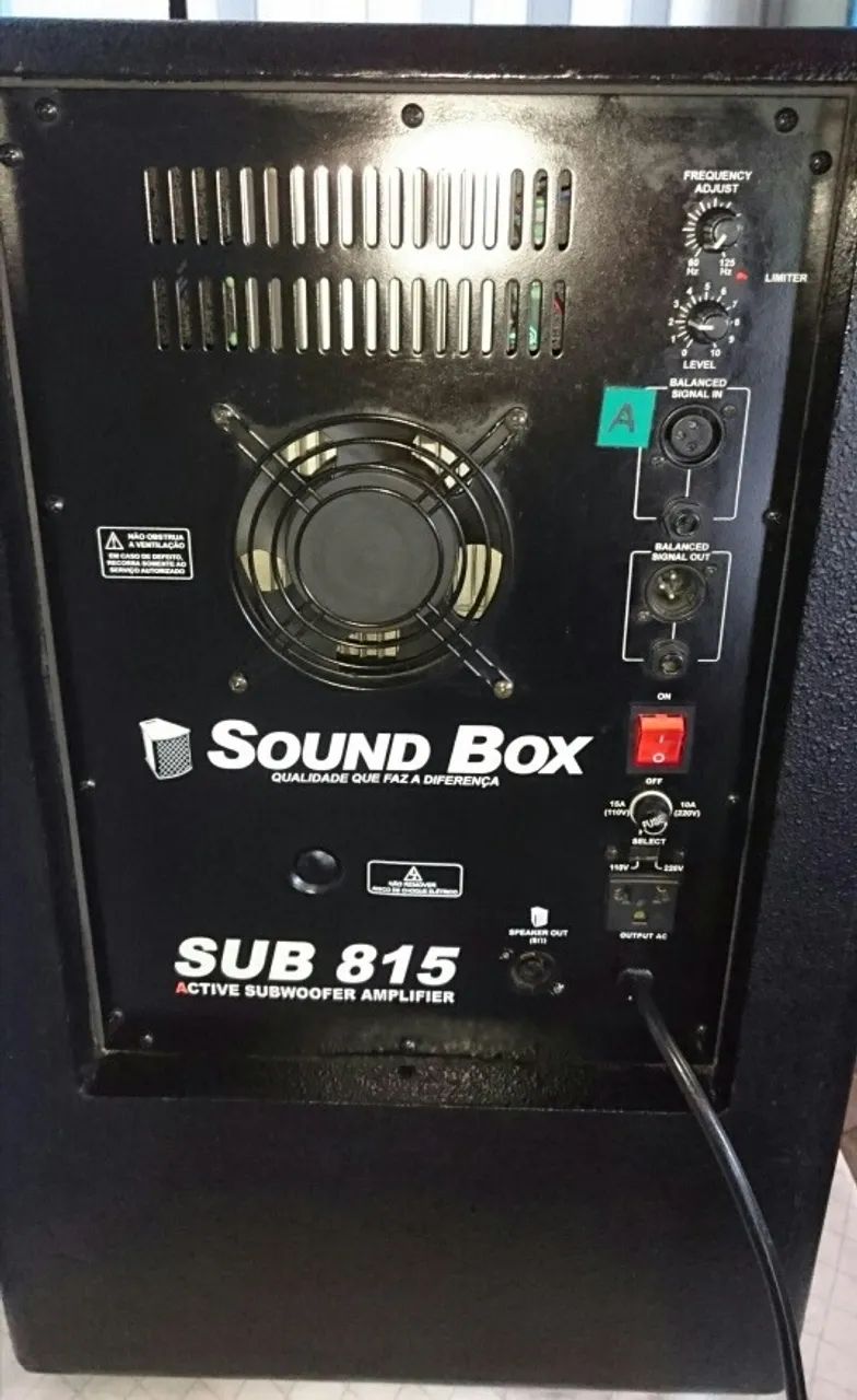 Subwoofer Ativo 15 800W Rms SOUND BOX SUB 815 - Foto 5