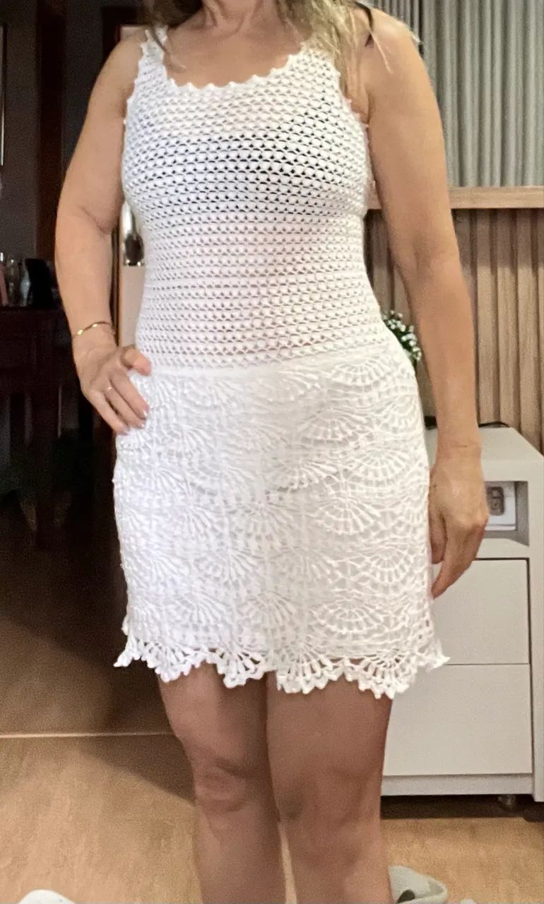 Mini vestido em crochê  - Foto 3
