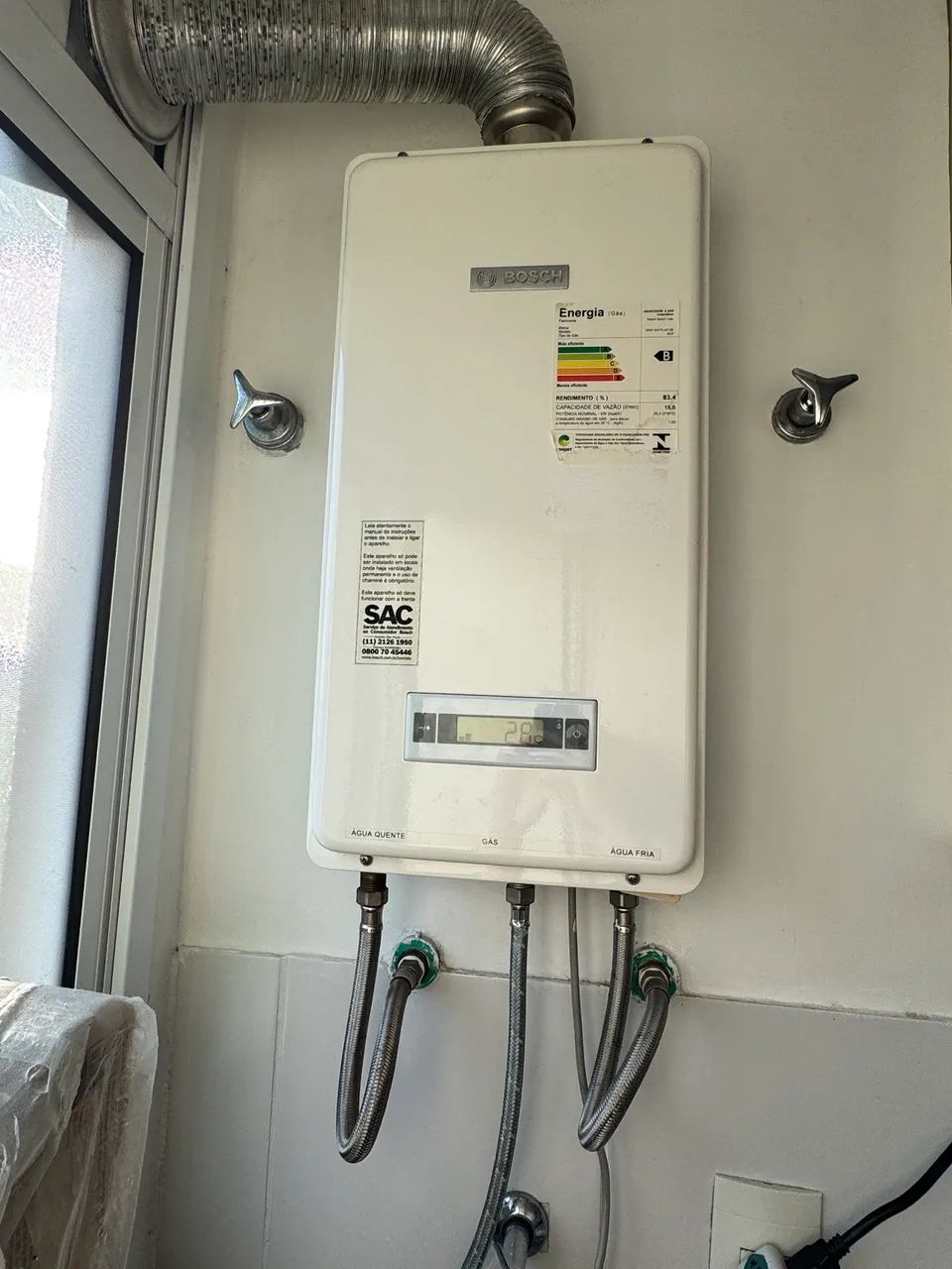 Aquecedor a gás Bosh