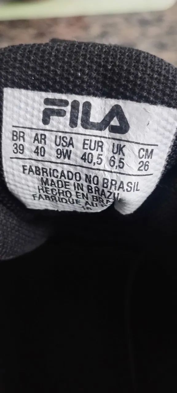 Tênis Fila Athlon Feminino Corrida - Caminhada original, tamanho 39. Usado - Foto 3