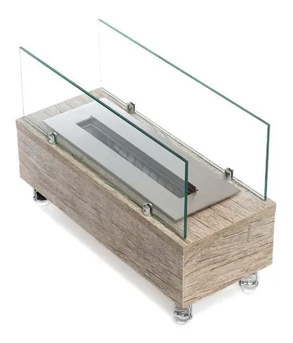 Lareira a Álcool Decorativa com Vidro