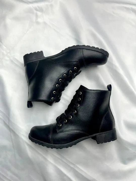 Bota Feminina Preta Confortável Super Macia Top - Foto 5