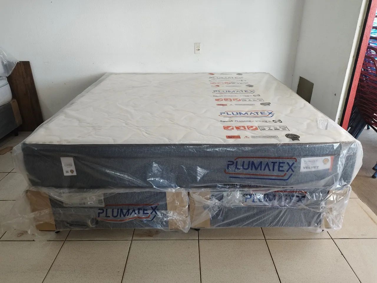Cama box super king plumatex molas ensacadas nova  - Foto 5