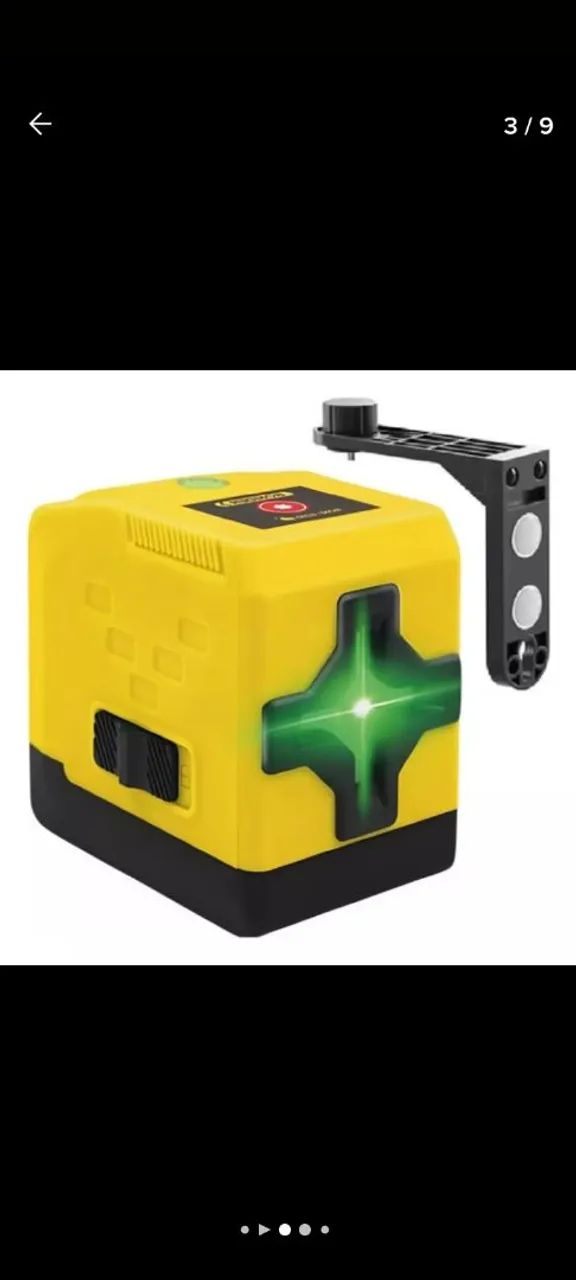 Nível a laser 2 linhas  verdes  até  20m - Foto 2