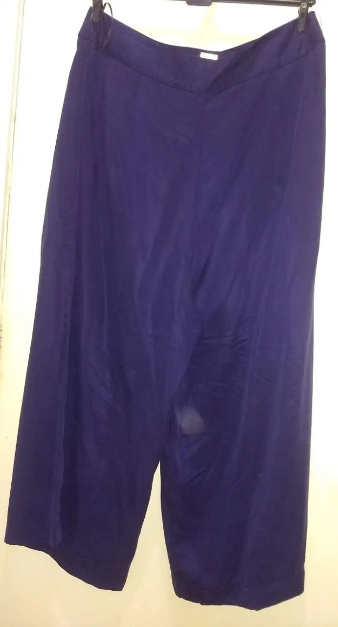 Calça azul alfaiataria nova medio - Foto 3