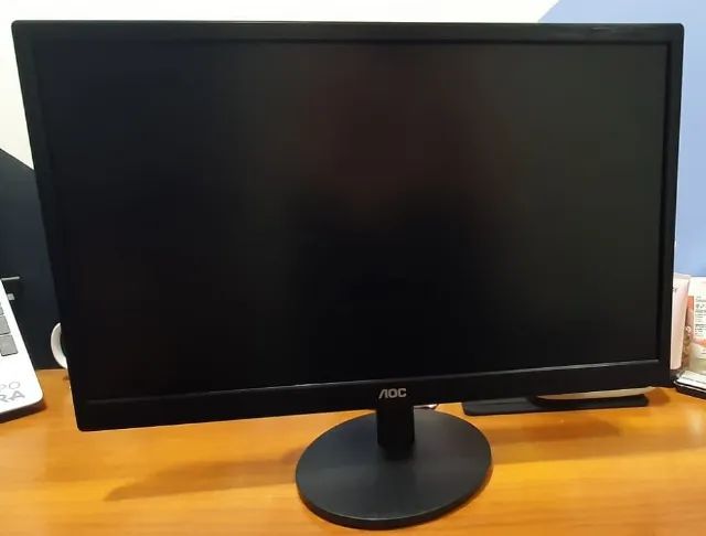 Monitor AOC 22" Led - Ips - Anti Reflexo - Full Hd 1920 x 1080 Com Conexões HDMI e VGA