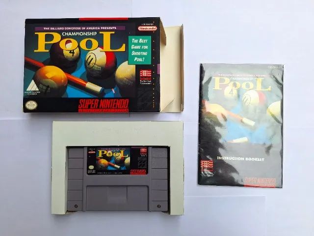 Championship Pool Original CIB Completo Super Nintendo SNES