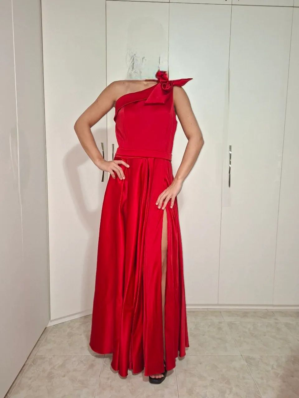 Lindo vestido vermelho Fatima Gonçalves 