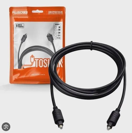 Cabo Óptico Digital Toslink 1m Plus Cable - Foto 2