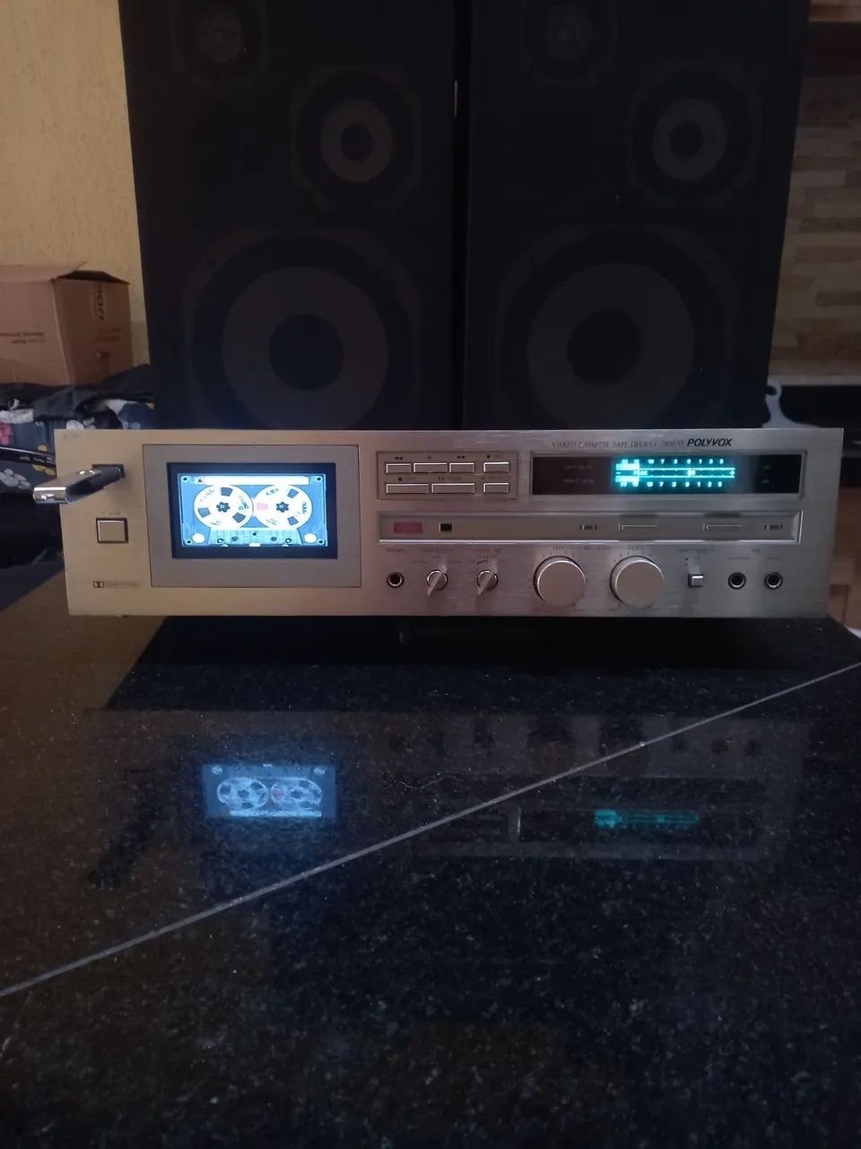 TAPE DECK POLYVOX CP 2900M COM TELA DE LCD E BLUETOOTH 