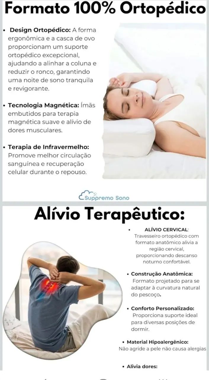 travesseiro terapêutico ortopédico - Foto 2