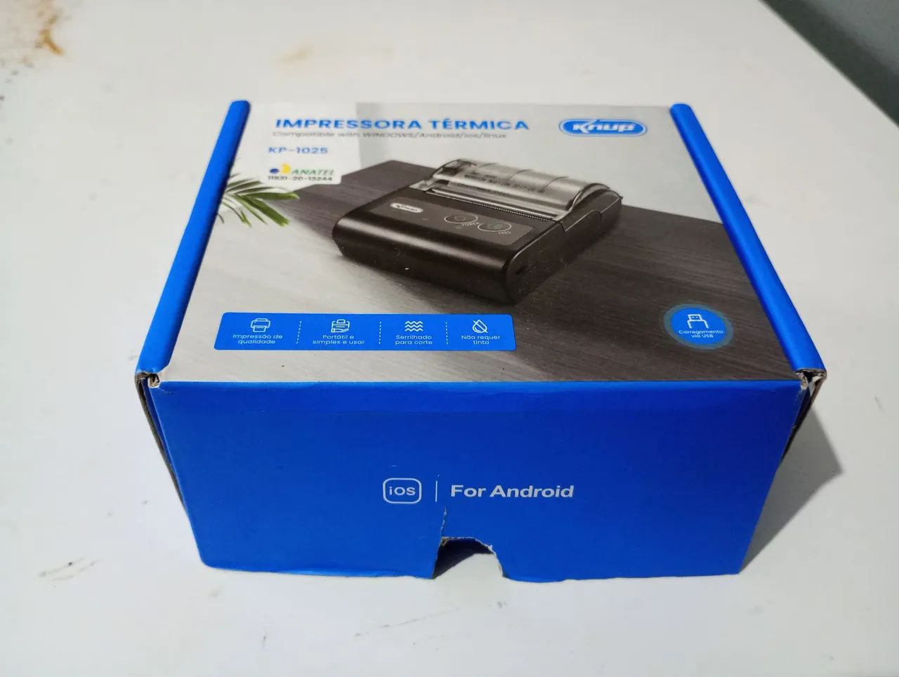 Mini Impressora térmica bluetooth 