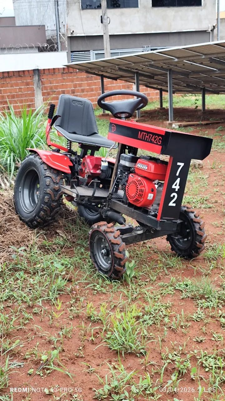 Micro Trator MTH742G a Gasolina para pequenas propiedades, hortifruti e uso recreativo - Foto 3