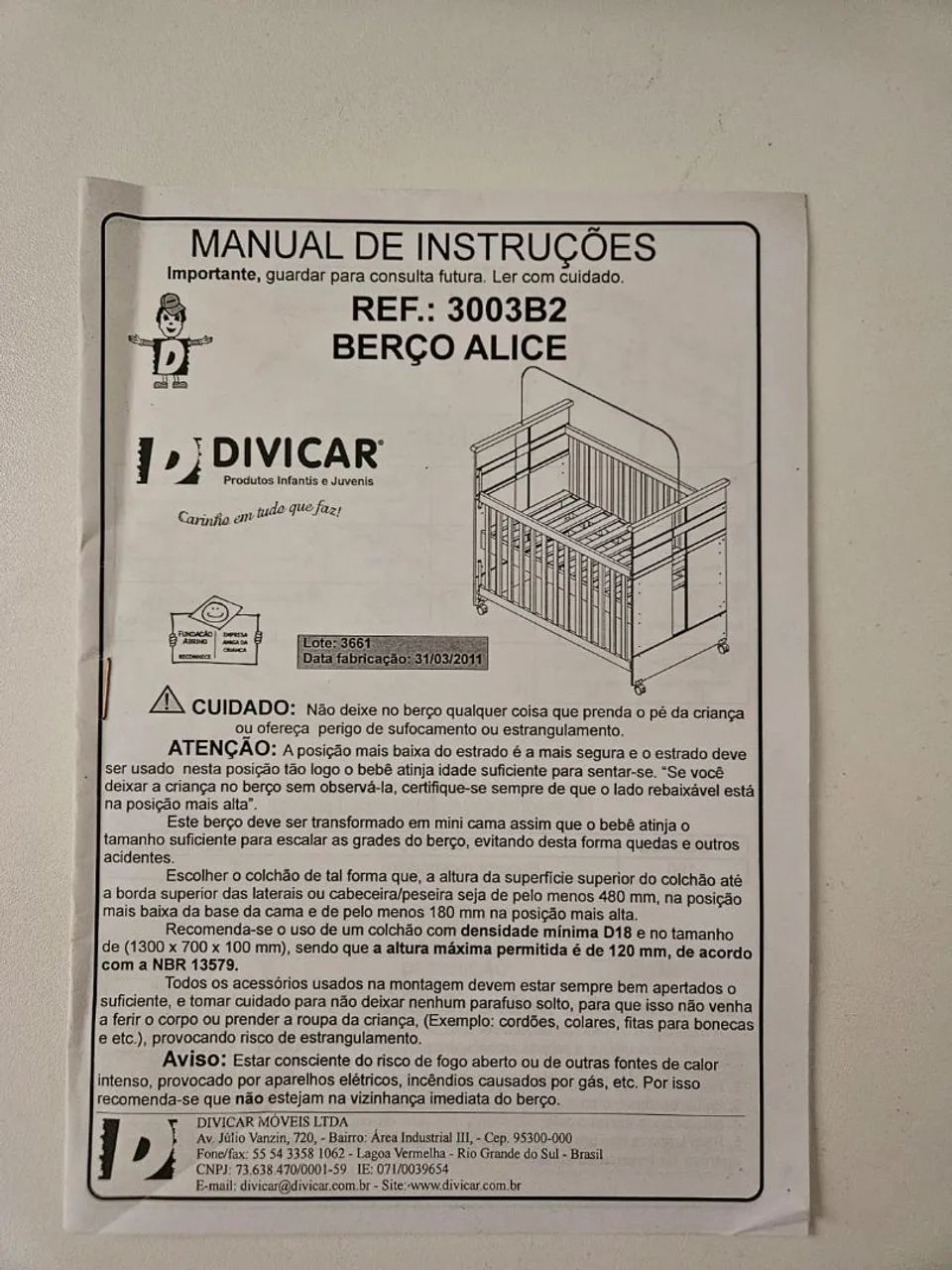Berço americano branco, ótimo estado - Foto 3
