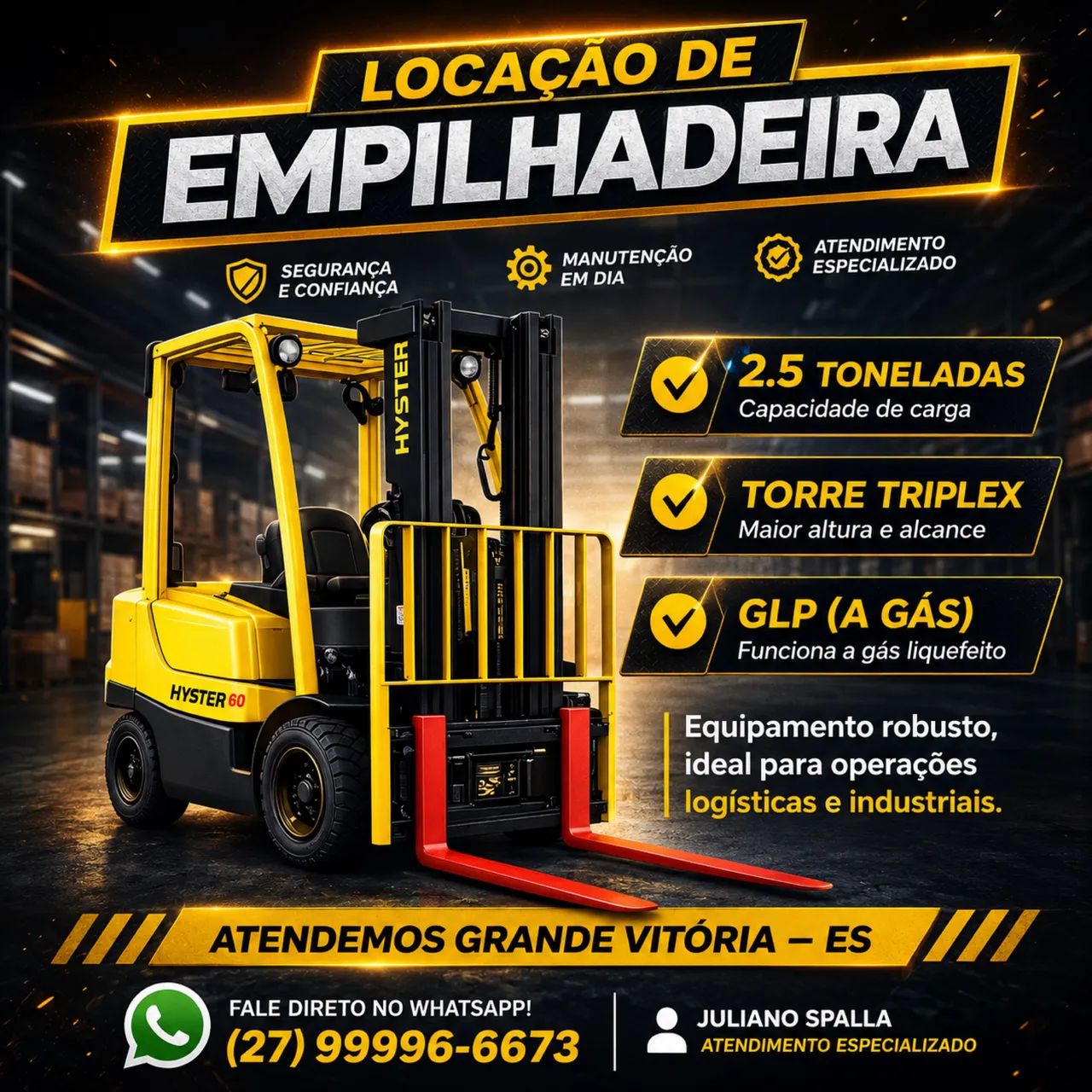 Aluguel / Locação de Empilhadeira 