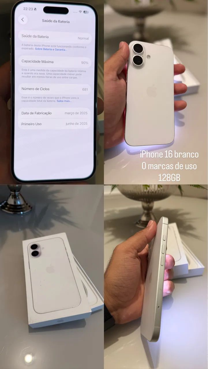 iPhone 16 Branco - Foto 2